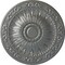 Ekena Millwork Lunel Ceiling Medallion (Fits Canopies up to 3 3/4"), Hand-Painted Silver, 20 1/4"OD x 1 1/2"P CM20LUSLS - alternate 1